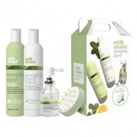 Комплект за ускоряване растежа на косата milk shake Energizing Blend (шампоан 300ml + балсам 300ml +лосион 30ml)